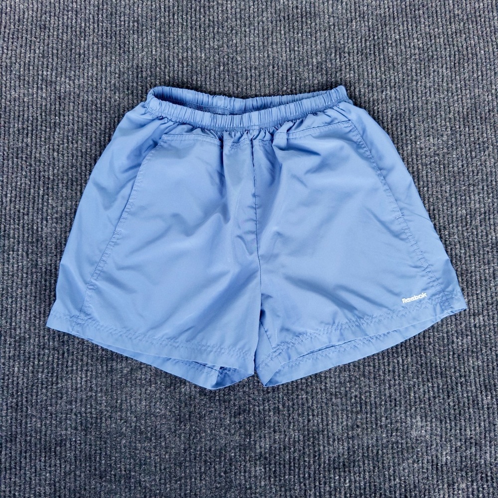 Reebok Vintage 90s Athletic Shorts Women's M Blue Windbreaker Running Retro
